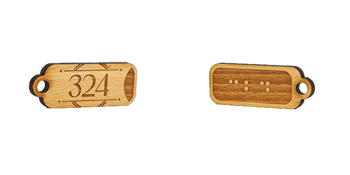 numéro de porte bois découpé