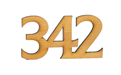 Numéros en bois