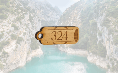 Porte-clés bois sur mesure pour hôtels dans les gorges