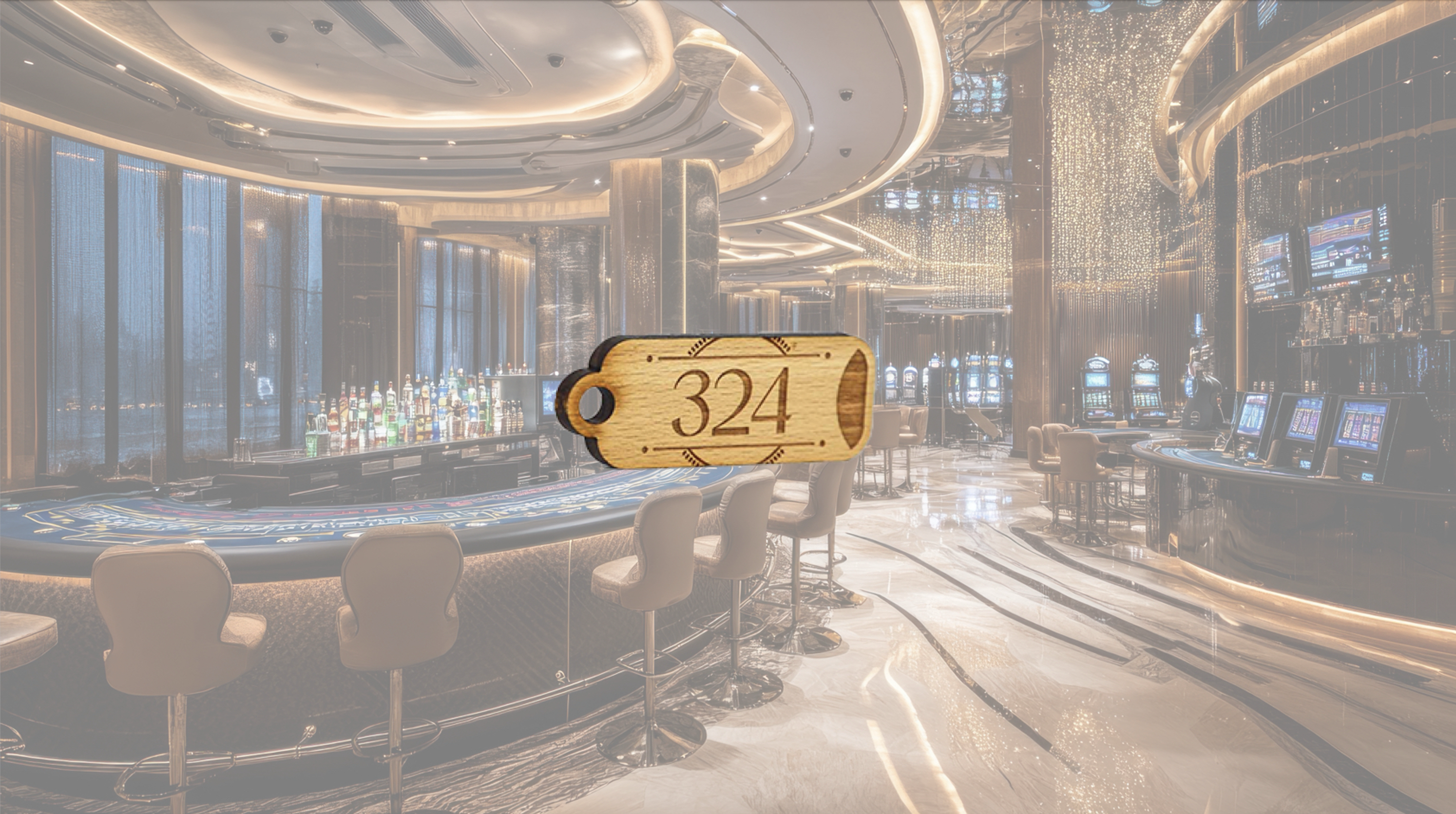 Porte-clés bois sur mesure pour hôtels-casinos