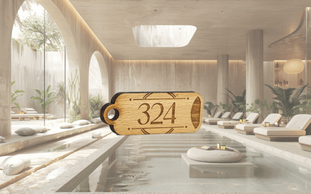 Porte-clés bois sur mesure pour hôtels spa