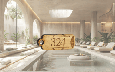 Porte-clés bois sur mesure pour hôtels spa