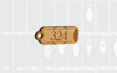Porte-clés bois sur mesure pour hôtels