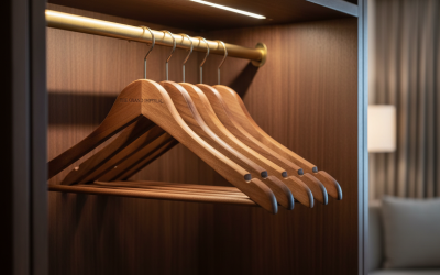 Cintres personnalisés pour hôtels