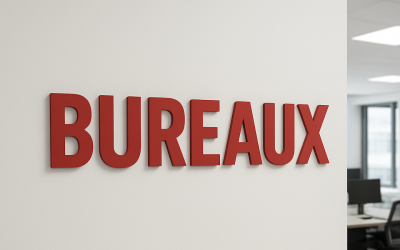 Lettre en plexiglas sur mesure