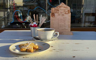 Chevalet menu en bois pour Marshall’s